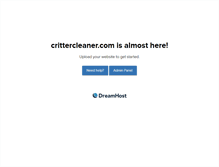 Tablet Screenshot of crittercleaner.com